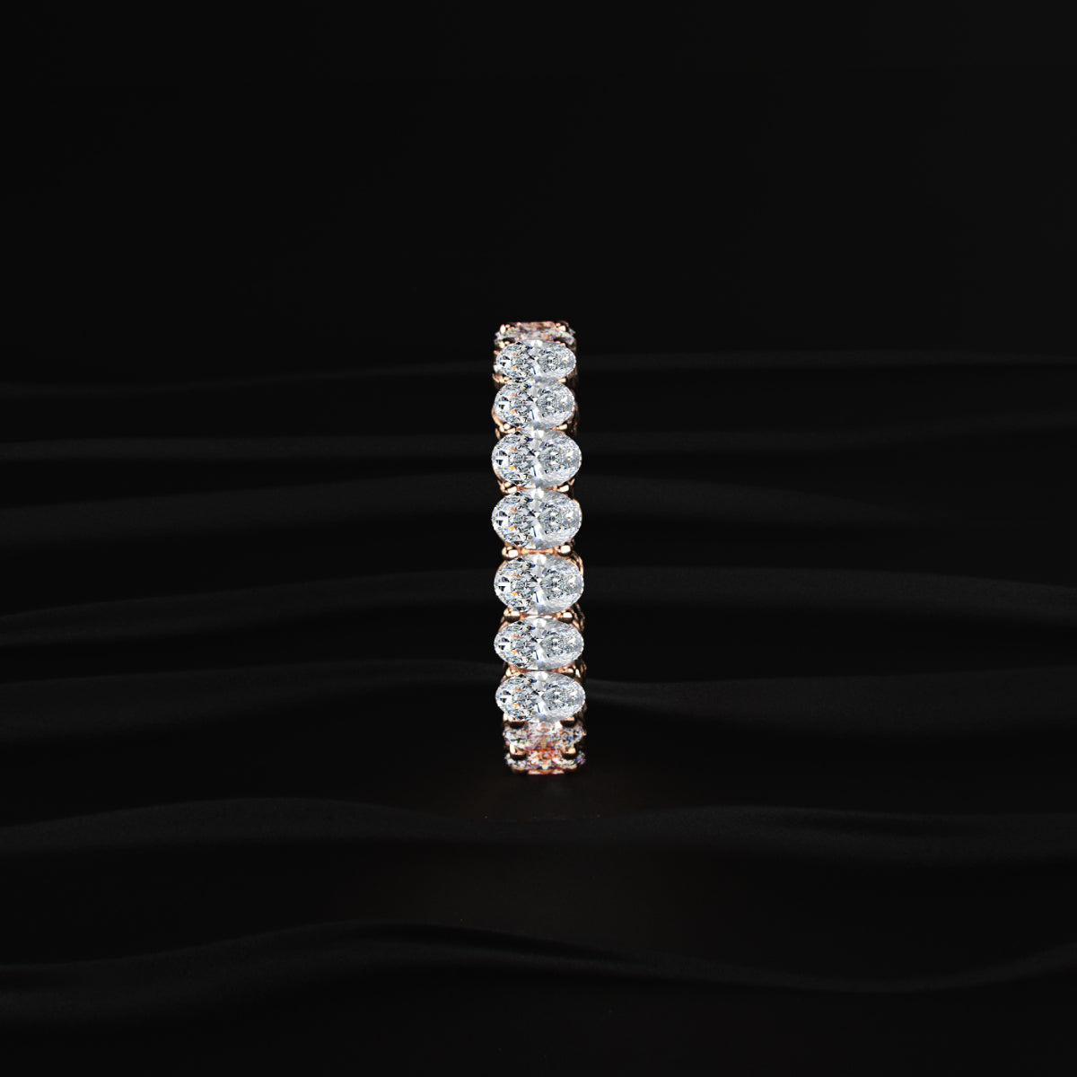 Oval Cut Diamond Eternity Band | Earthly Jewels