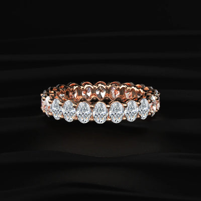 Oval Cut Diamond Eternity Band