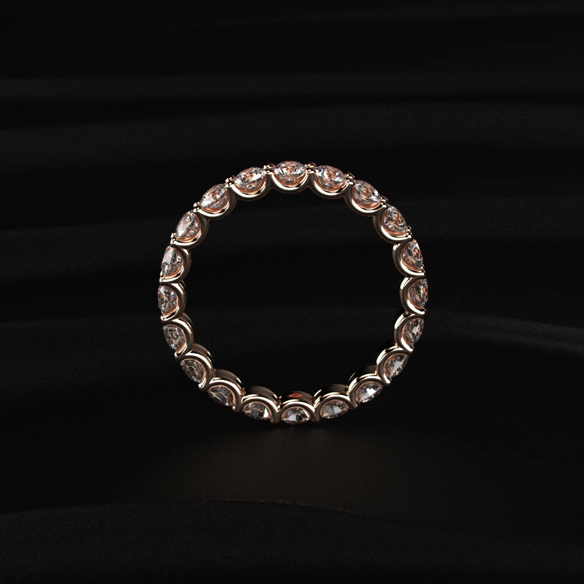 Pink Diamond Eternity Band | Earthly Jewels