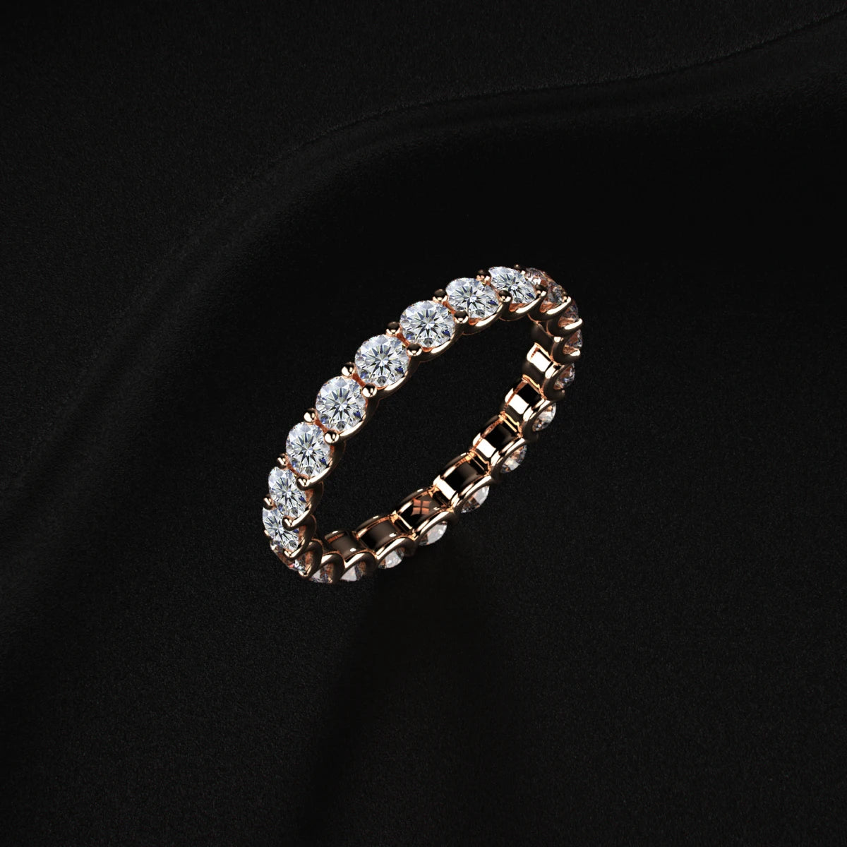 Pink Diamond Eternity Band | Earthly Jewels