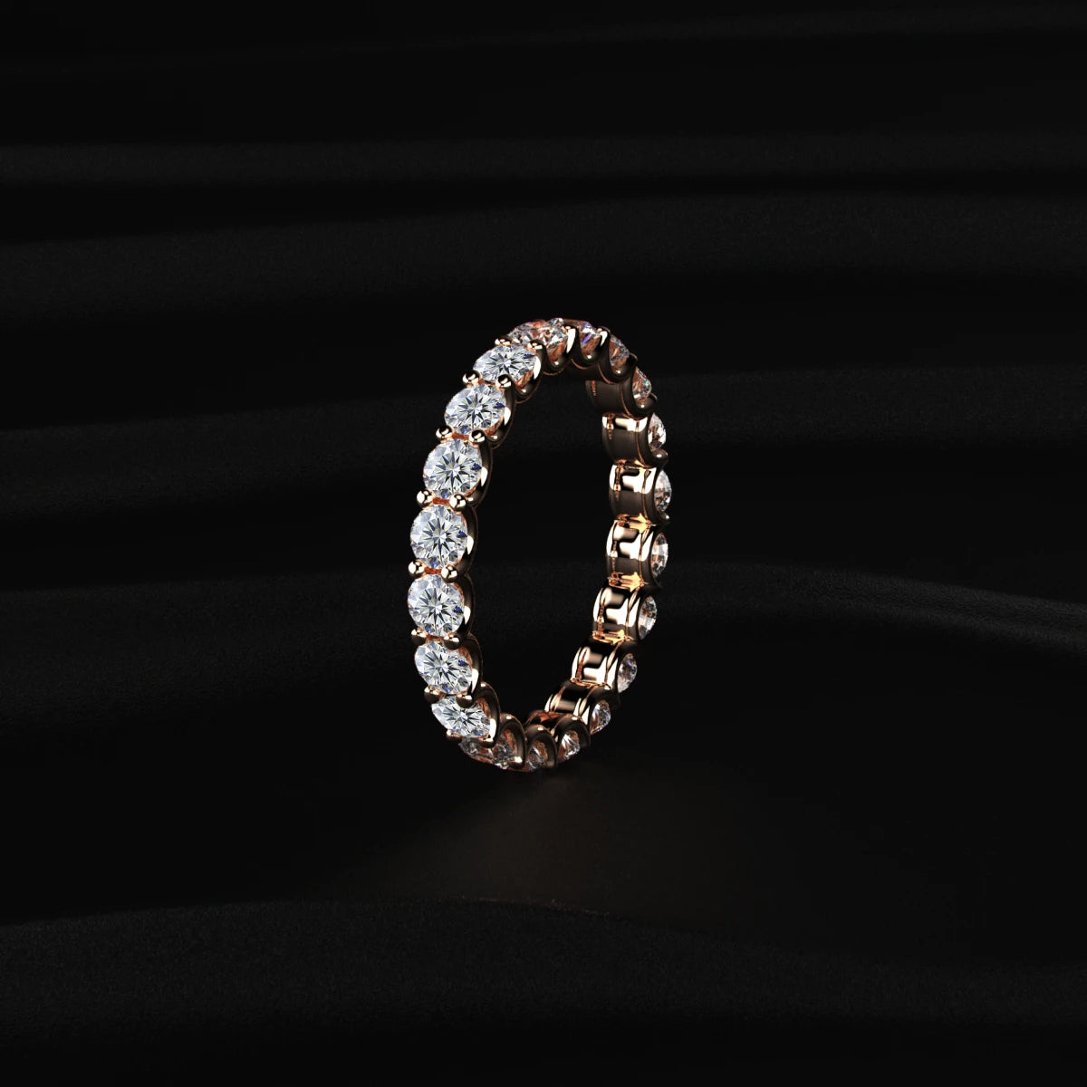 Pink Diamond Eternity Band | Earthly Jewels