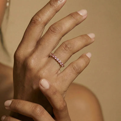 Pink Diamond Eternity Band | Earthly Jewels