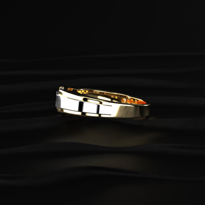 Radiant Cut Yellow Diamond Men's Ring | Earthly Jewels