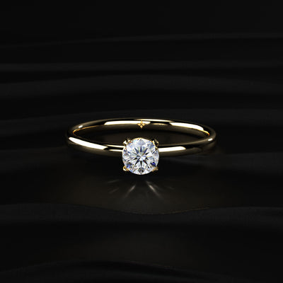 0.3 Ct Solitaire Diamond Engagement Ring | Earthly Jewels
