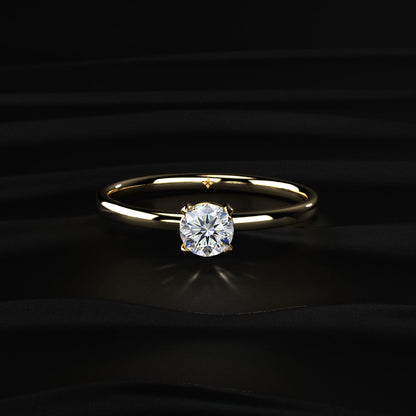 0.3 Ct Solitaire Diamond Engagement Ring | Earthly Jewels