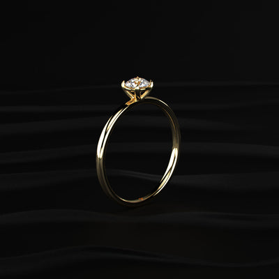 0.3 Ct Solitaire Diamond Engagement Ring | Earthly Jewels