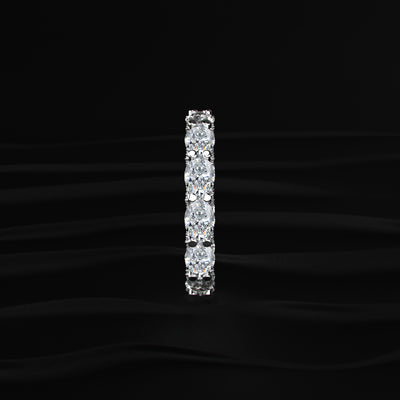 Oval Diamond Ferris Wheel Eternity Band | Earthly Jewels