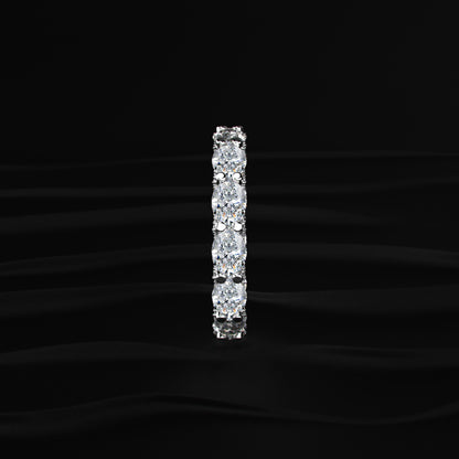 Oval Diamond Ferris Wheel Eternity Band | Earthly Jewels