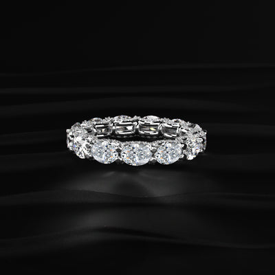 Oval Diamond Ferris Wheel Eternity Band | Earthly Jewels