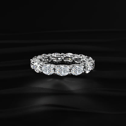 Oval Diamond Ferris Wheel Eternity Band | Earthly Jewels