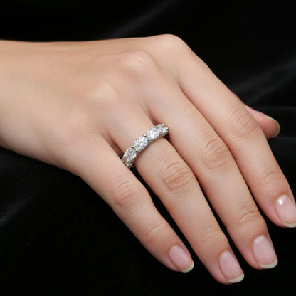 Oval Diamond Ferris Wheel Eternity Band | Earthly Jewels