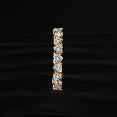 Heart Shape Diamond Eternity Band | Earthly Jewels