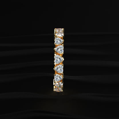 Heart Shape Diamond Eternity Band