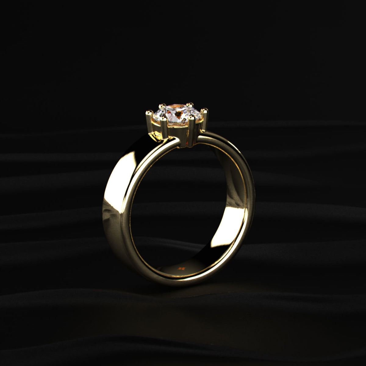 1 Ct Round Diamond Men's Solitaire Ring | Earthly Jewels