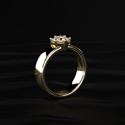 1 Ct Round Diamond Men's Solitaire Ring | Earthly Jewels