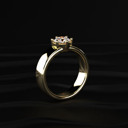 1 Ct Round Diamond Men's Solitaire Ring | Earthly Jewels