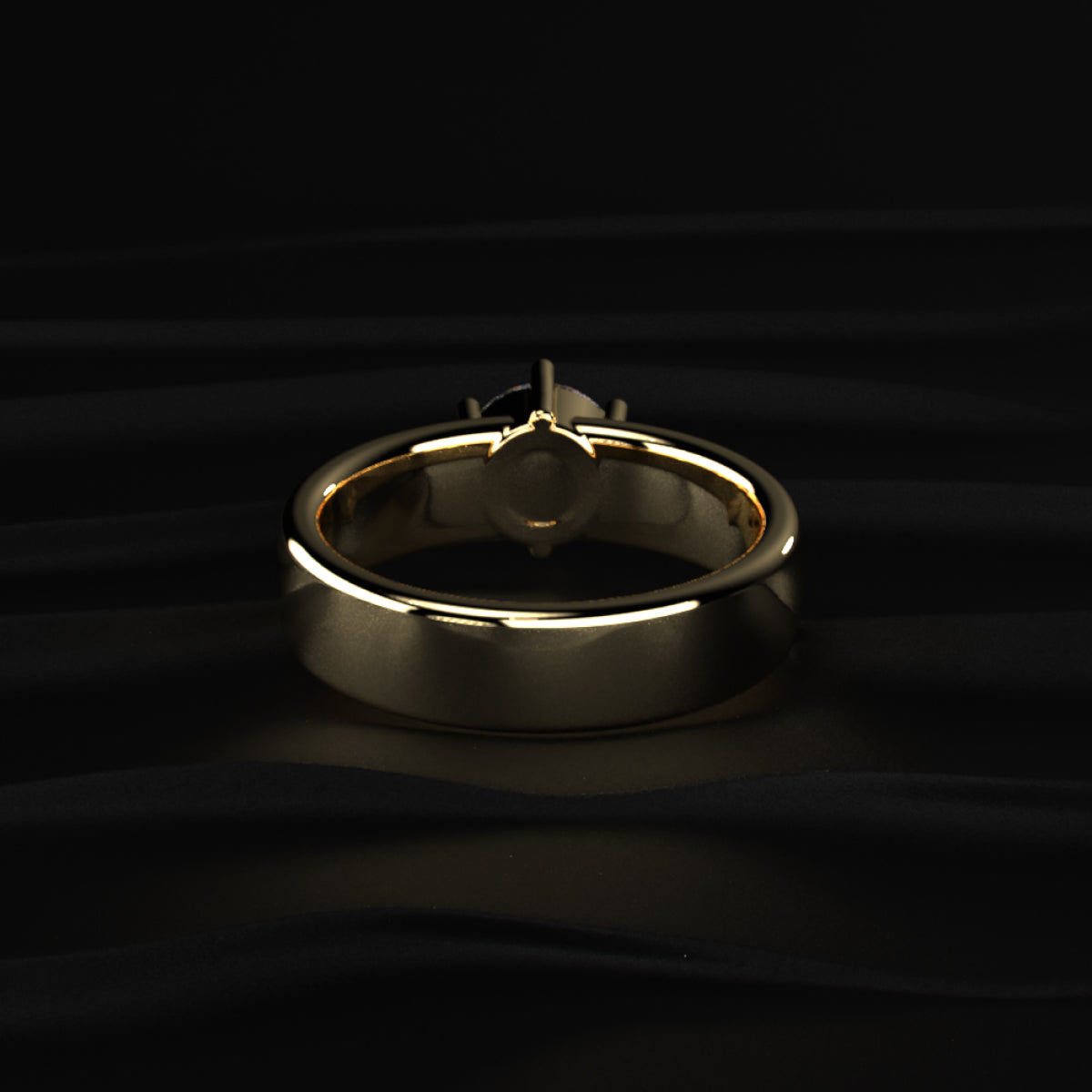 1 Ct Round Diamond Men's Solitaire Ring | Earthly Jewels