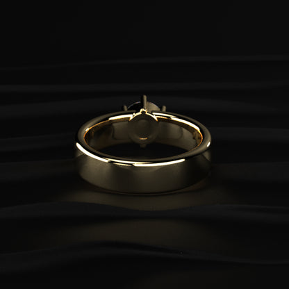 1 Ct Round Diamond Men's Solitaire Ring | Earthly Jewels