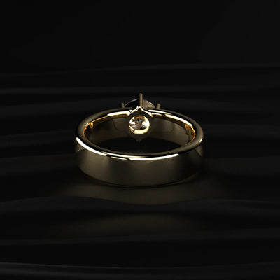 1 Ct Round Diamond Men's Solitaire Ring | Earthly Jewels