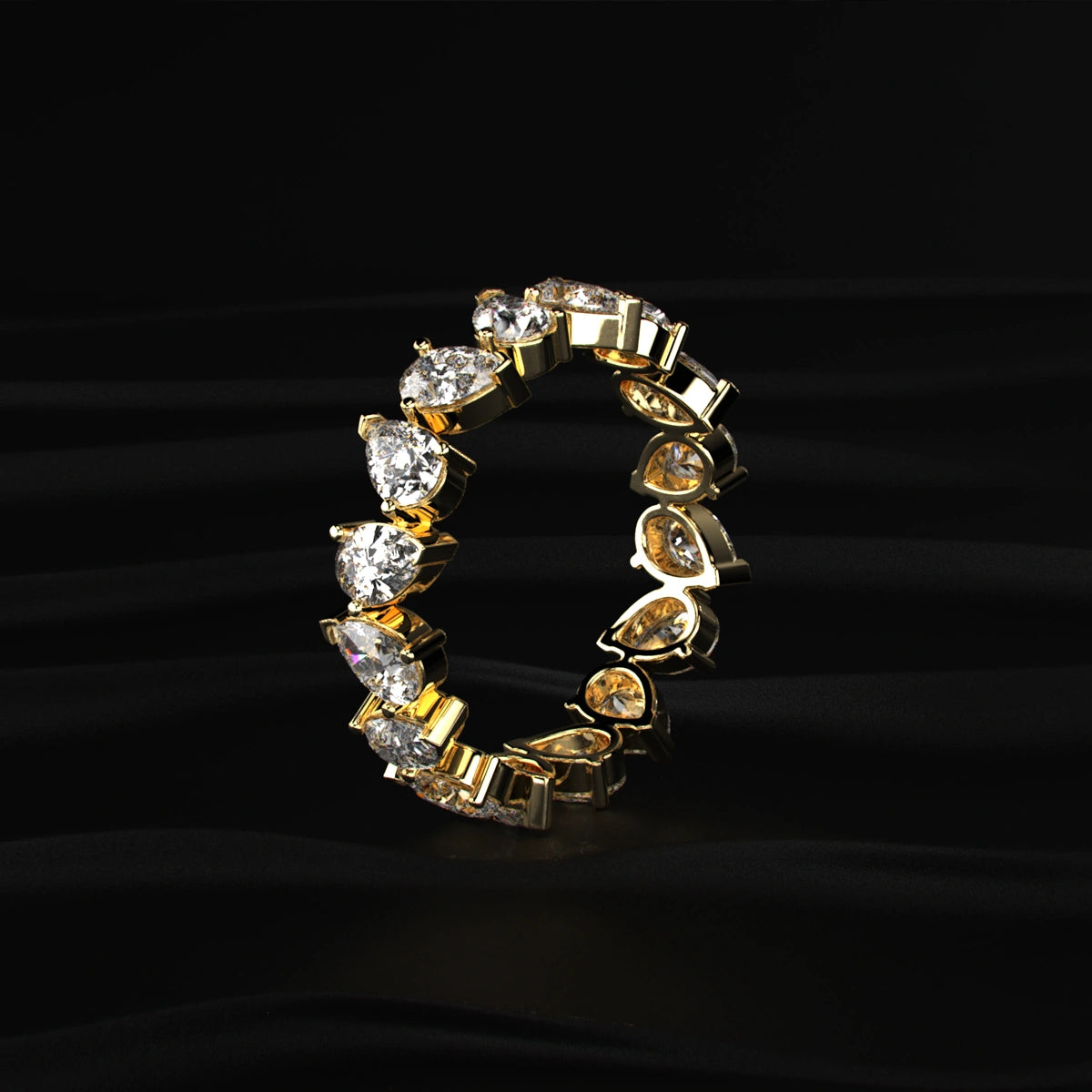 Pear-Shaped Lab Diamond Eternity | Earthly Jewels