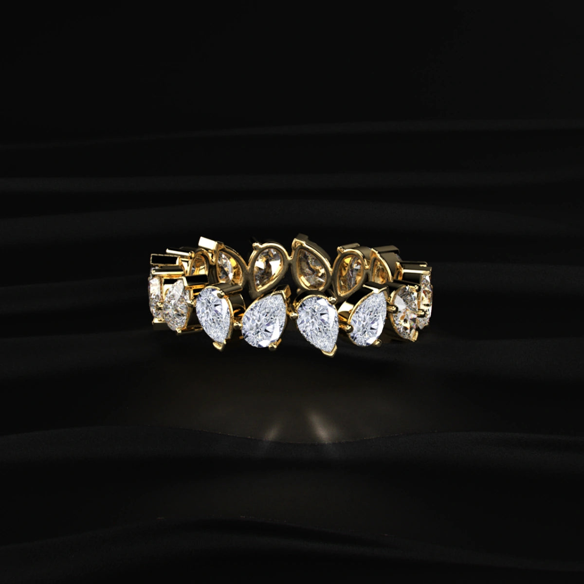 Pear-Shaped Lab Diamond Eternity | Earthly Jewels