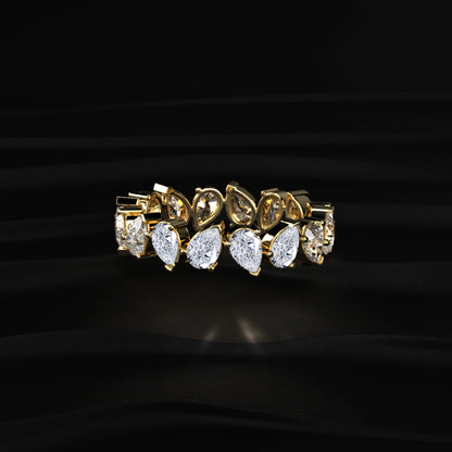 Pear-Shaped Lab Diamond Eternity | Earthly Jewels