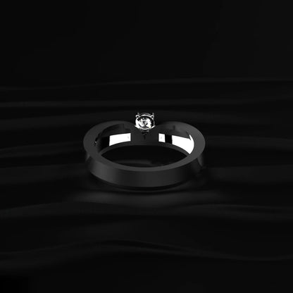 Round Diamond Mens Engagement Ring | Earthly Jewels   