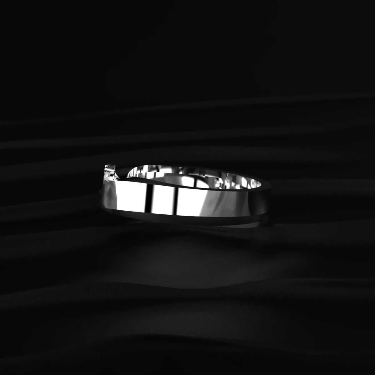 Round Diamond Mens Engagement Ring | Earthly Jewels   