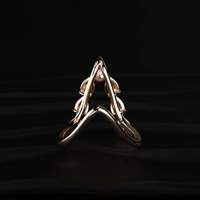 Pear Shape Diamond Vanki Ring | Earthly Jewels   