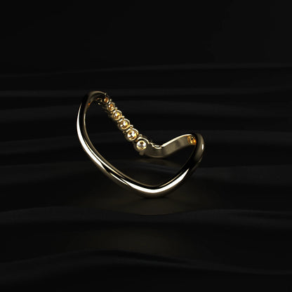 Wave Band Ring 