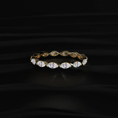 Marquise Cut Diamond Full Eternity Ring | Earthly Jewels