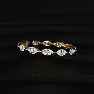 Marquise Cut Diamond Full Eternity Ring | Earthly Jewels