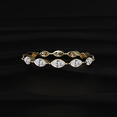 Marquise Cut Diamond Full Eternity Ring | Earthly Jewels