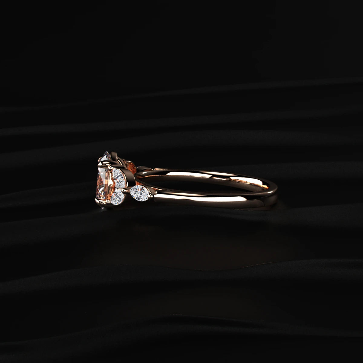 Marquise Side Stones