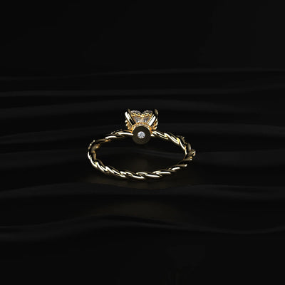 Heart Twisted Pave Band Ring | Earthly Jewels