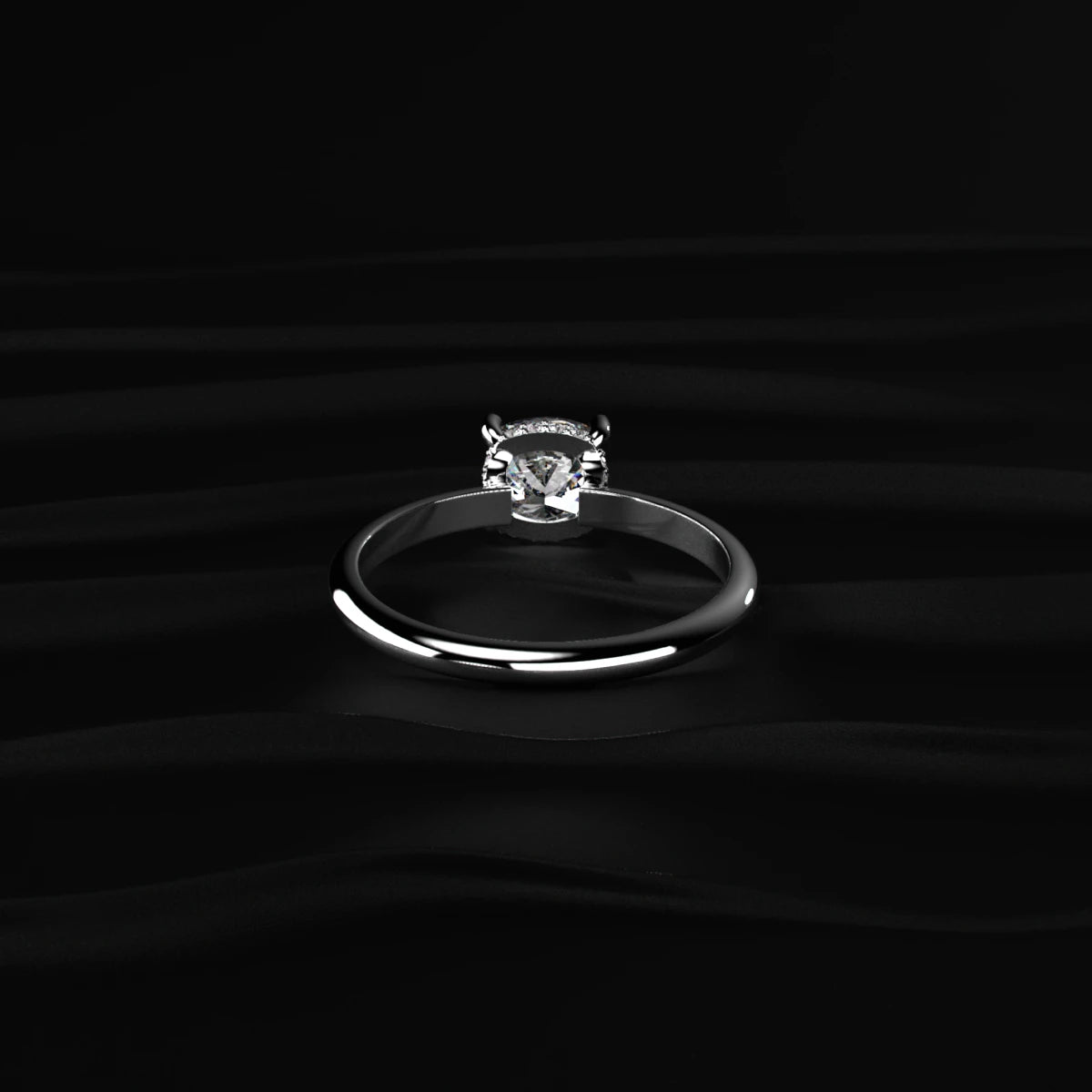 Cushion Cut Diamond Engagement Ring | Earthly Jewels