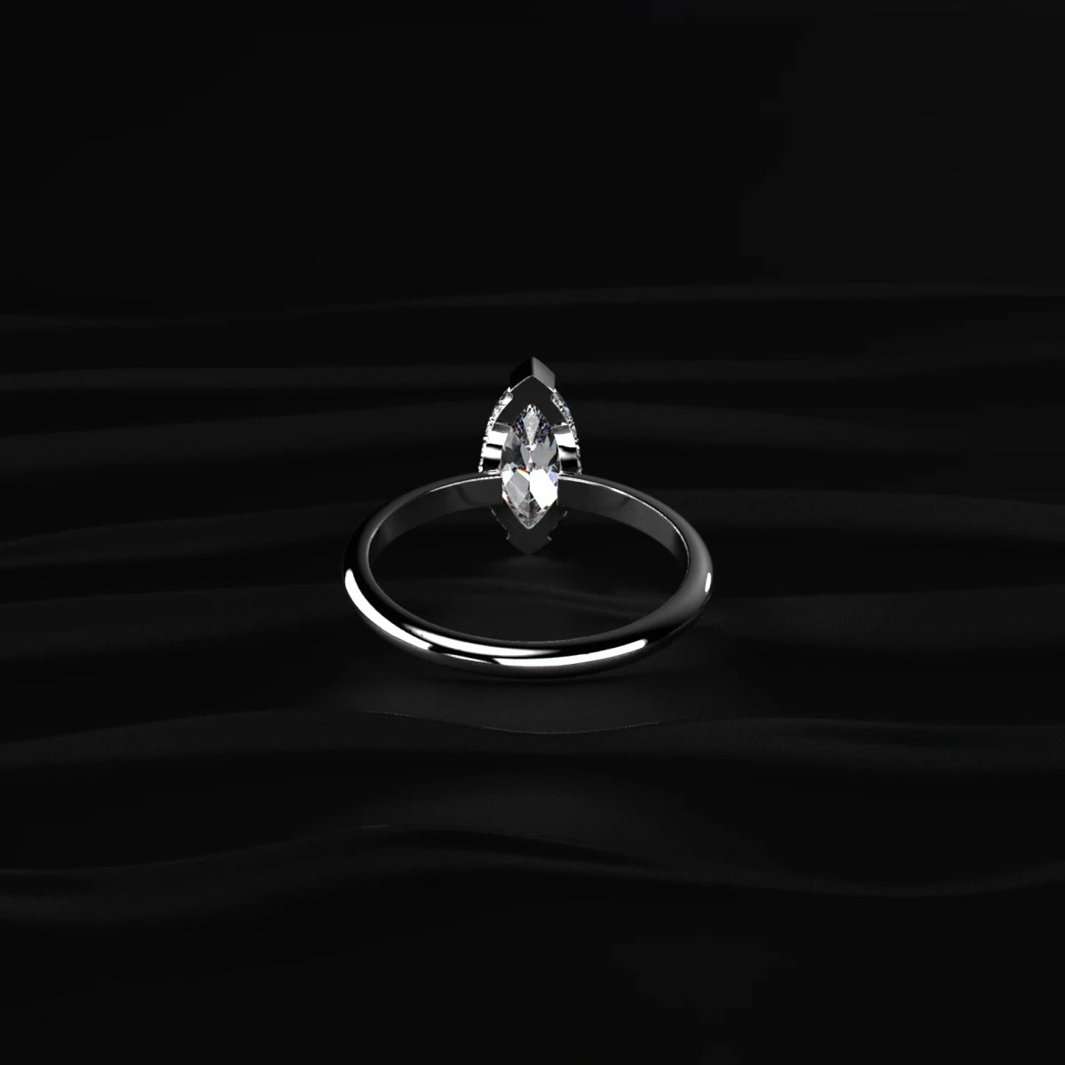 Marquise Cut Diamond Engagement Ring | Earthly Jewels