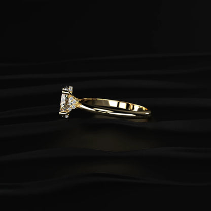 Oval Shape Diamond Engagement Ring | Earthly Jewels 