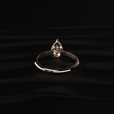 Pear Cut Diamond Engagement Ring | Earthly Jewels 