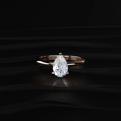 Pear Cut Diamond Ring