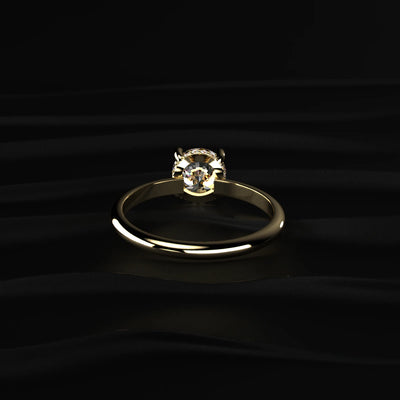 Round Cut Diamond Engagement Ring | Earthly Jewels