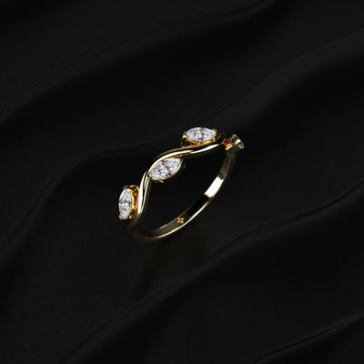 Zigzag Gold Band