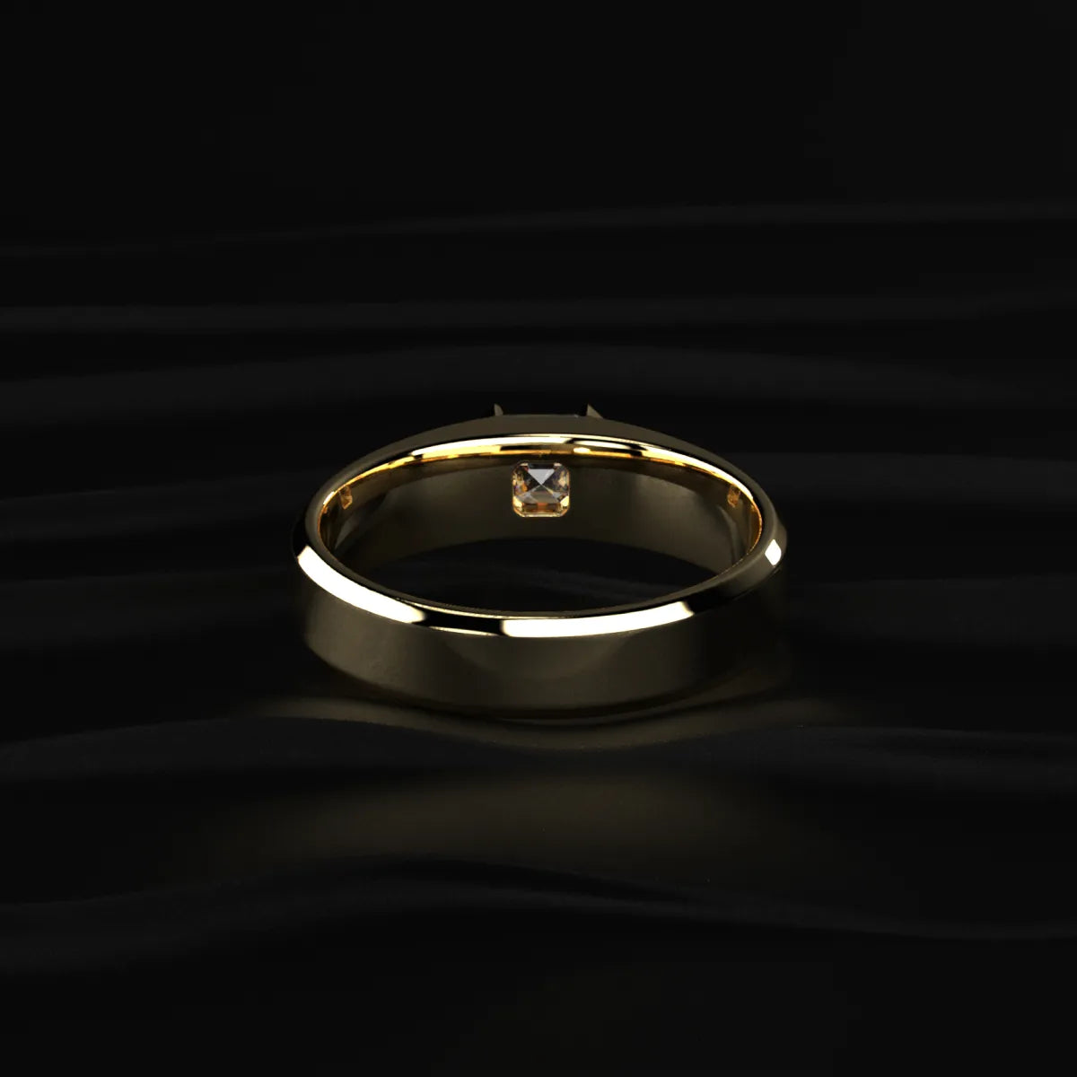 Asscher Diamond Ring