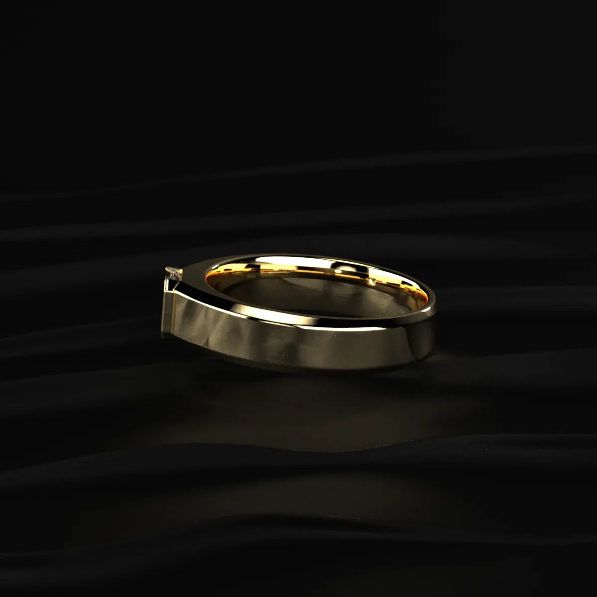 Asscher Diamond Ring for Men