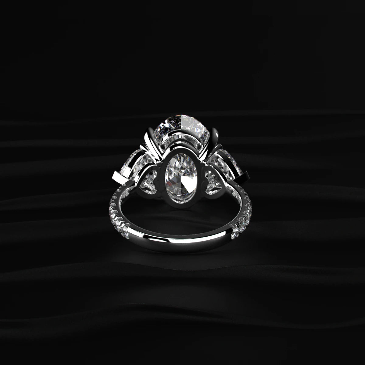 Diamond Ring with Side Stones