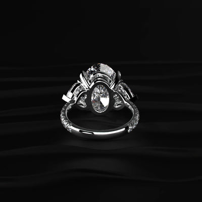 Diamond Ring with Side Stones