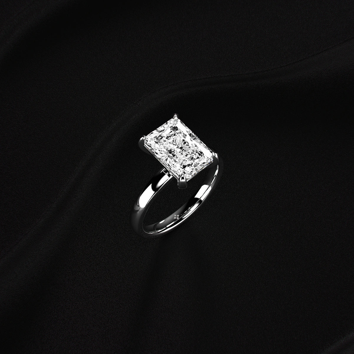 Radiant Cut Diamond Solitaire Ring