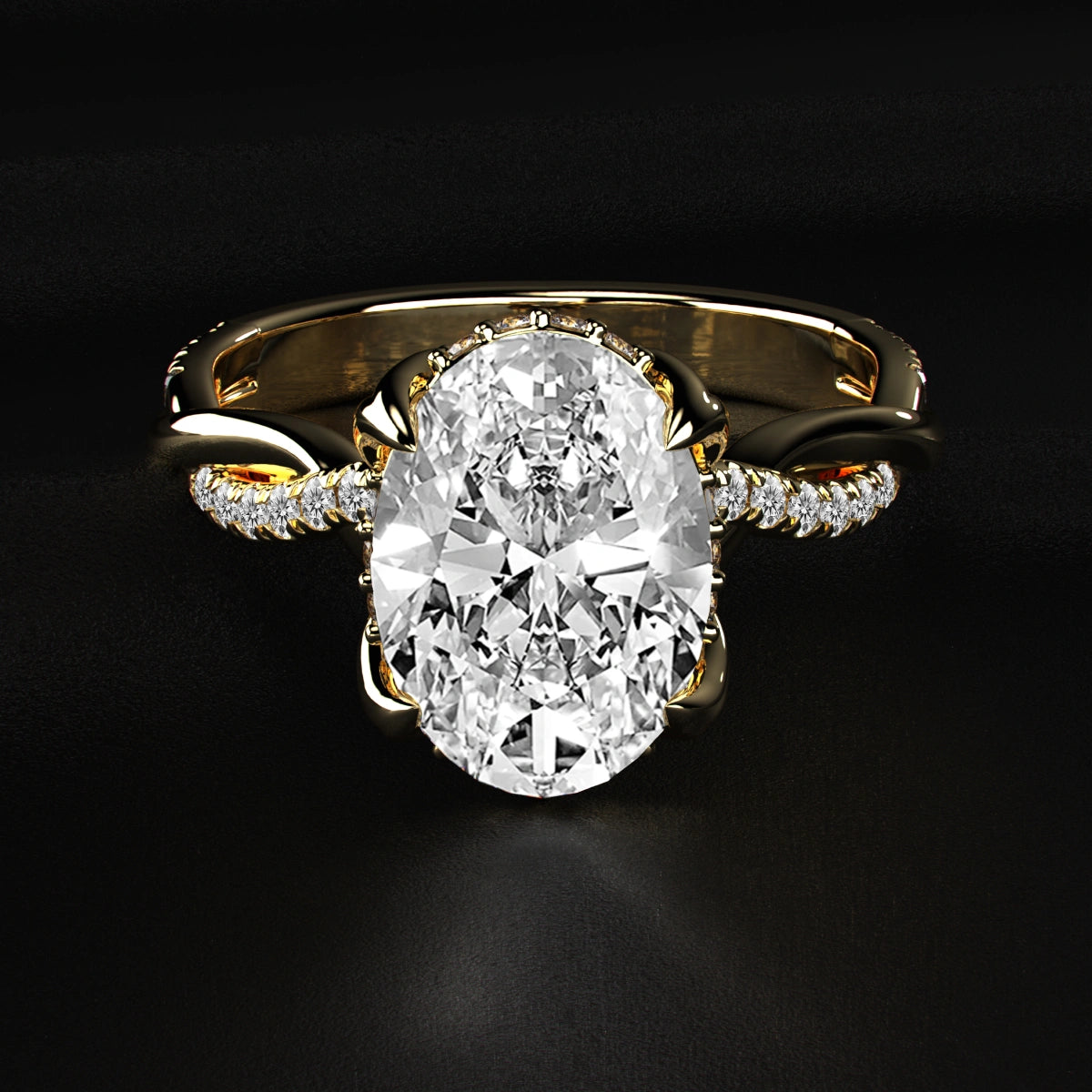 Oval Diamond Engagement Ring