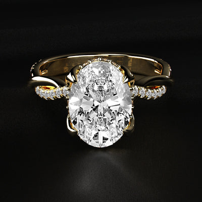 Oval Diamond Engagement Ring