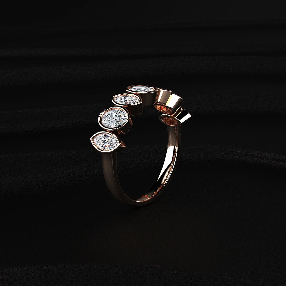 Oval and Marquise Diamond Ring